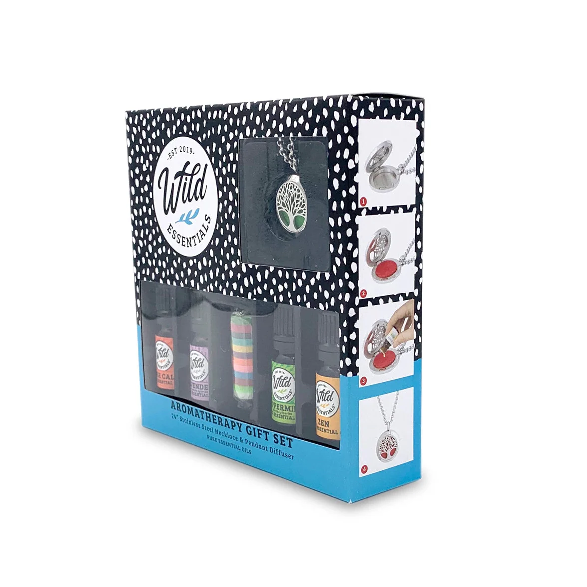 Diffuser Kette Lebensbaum im Geschenkset - Aromatherapie & Entspannung - Image 4