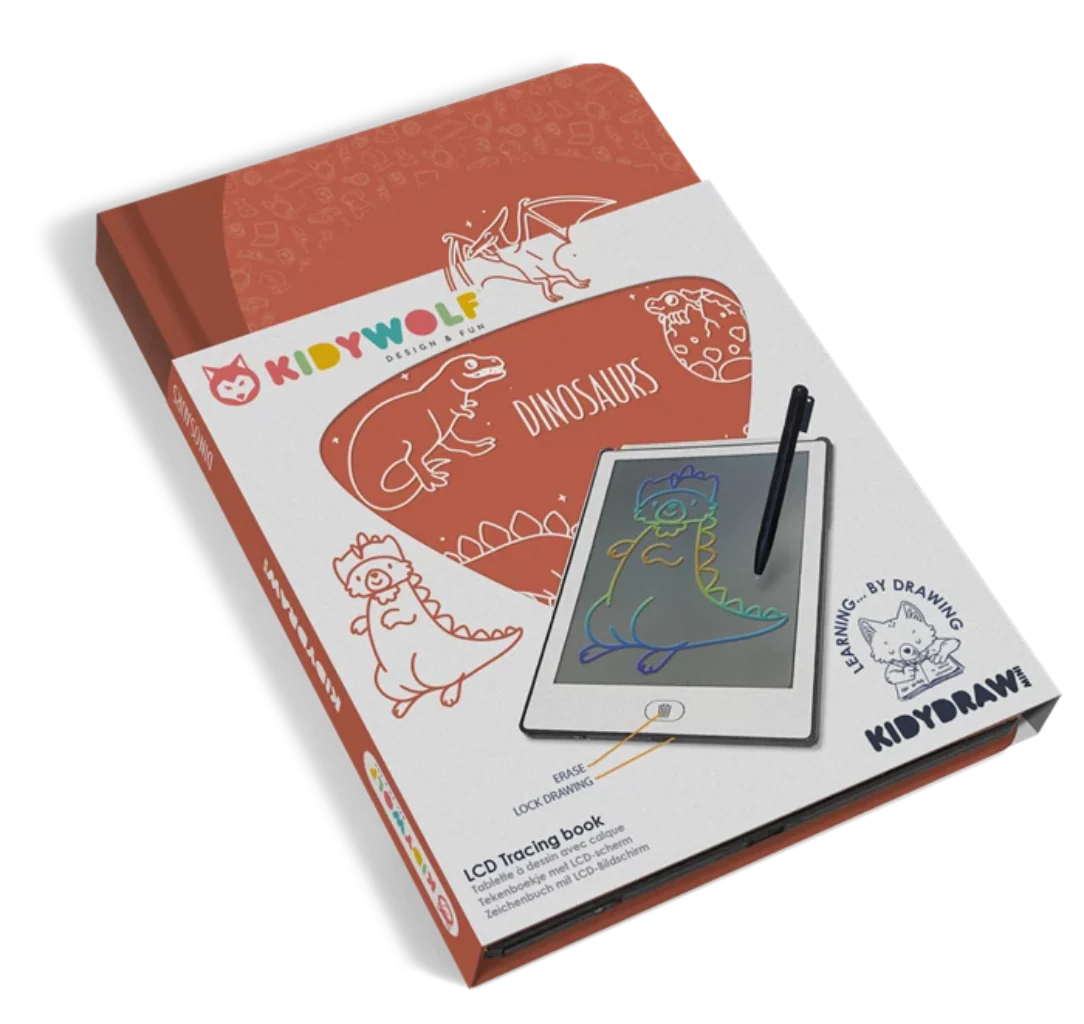 Zeichenbuch mit LCD-Display im Dino-Design – Der perfekte Begleiter für kleine Nachwuchskünstler - Image 2