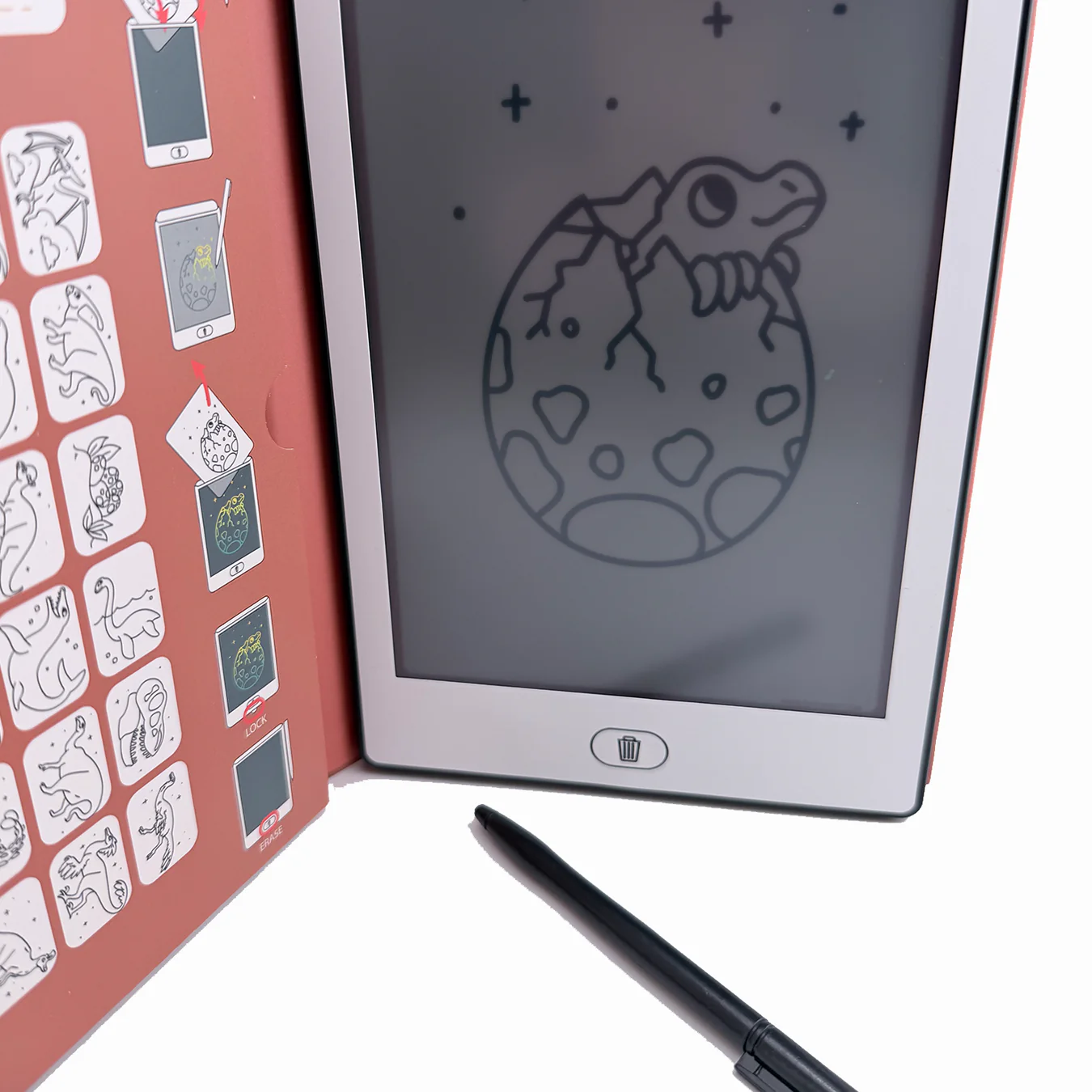 Zeichenbuch mit LCD-Display im Dino-Design – Der perfekte Begleiter für kleine Nachwuchskünstler - Image 8
