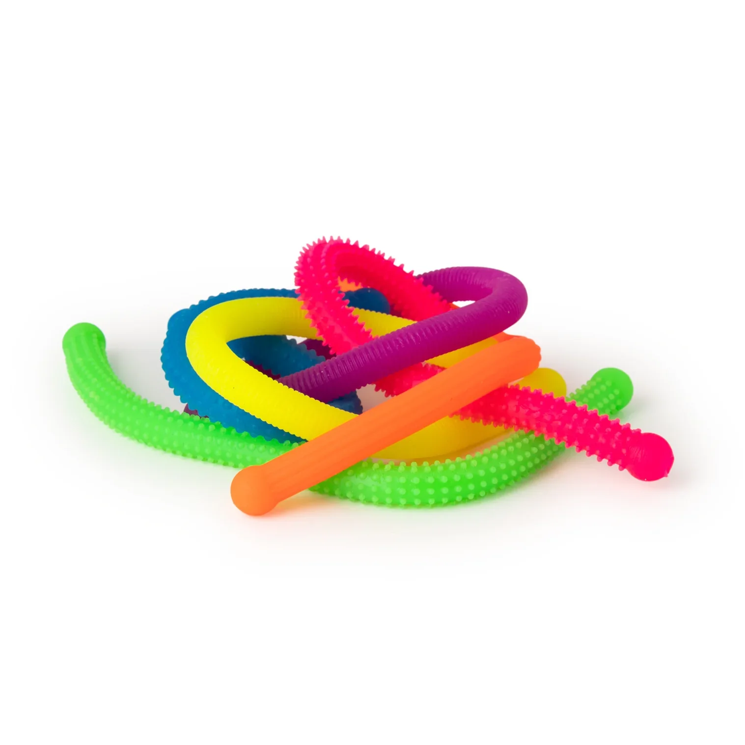 Neon-Sensorik-Nudeln (6er-Set) – dehnen, fühlen, spielen - Image 2