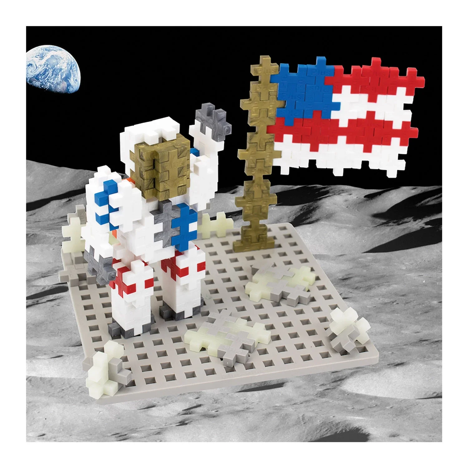 Plus-Plus Kreativ-Bausteine Astronaut - 100 Teile im praktischen Reisebehälter - Image 3