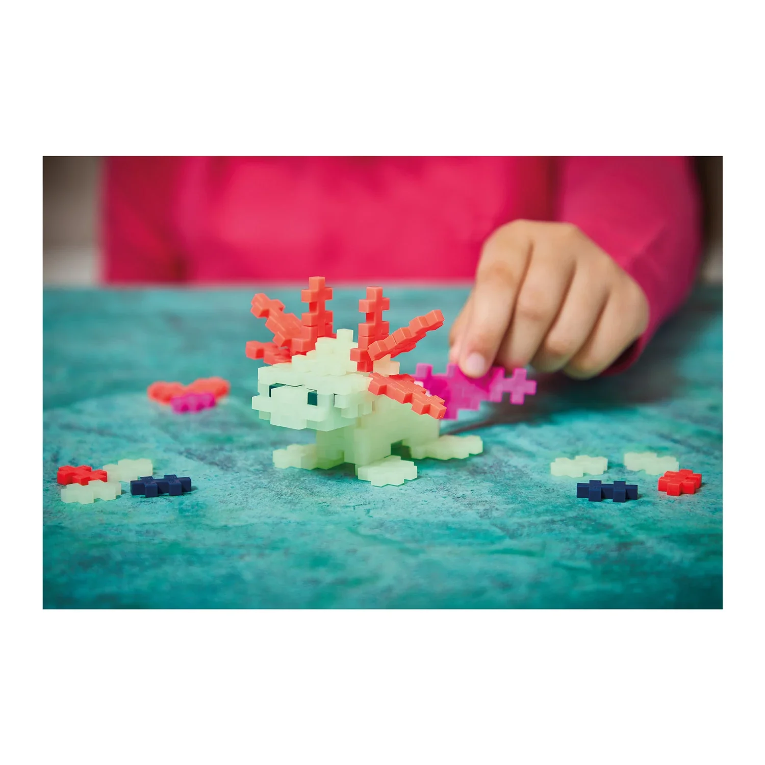 Plus-Plus Kreativ-Bausteine Axolotl - 100 Teile im praktischen Reisebehälter - Image 5